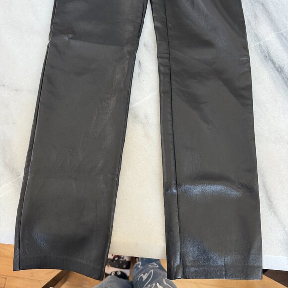Wilfred Straight Leg Leather Pants - Picture 2 of 8